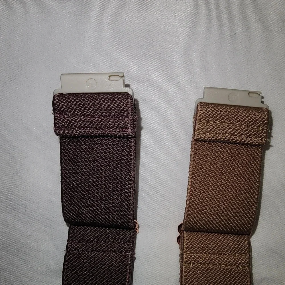 🌻🌻🆕 New Elastic Watch Bands - Set of 2 - Mauve/Ash Purple (Pin Connection)